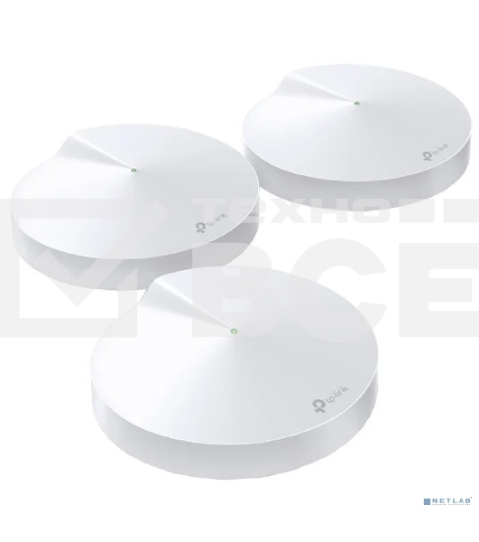 Маршрутизатор TP-Link TP-Link DECO M5(3-PACK) AC1300 Домашняя Wi-Fi система, чипсет Qualcomm, два диапазона (Dual-Band), поддержка стандартов 802.11ac/a/b/g/n, 717 МГц четырехъядерный процессор, Bluetooth 4.2, 2 гигабитных порта Ethernet, 1 порт USB Type-