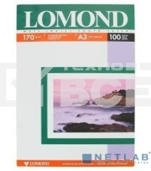 Фотобумага Lomond 0102012 A3/170г/м2/100л./белый матовое/матовое для струйной печати