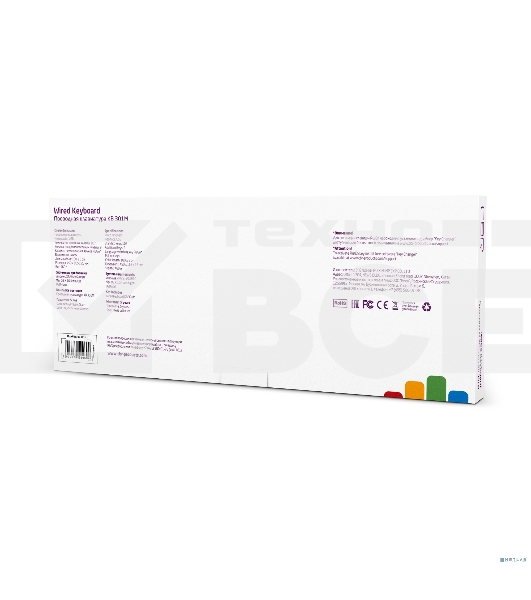 Клавиатура CBR KB 301M Black USB, Клавиатура 107+9 доп. кл.