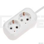 Удлинитель PROconnect 2 гнезда, 1,5 м, 3х0,75 мм², с/з, белый, фото 1