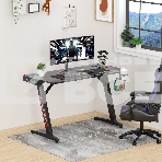 Стол игровой Cactus CS-GTZ-BK-RGB столешница ДСП, черный каркас черный, фото9