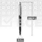 Ручка шариковая Parker Jotter Core K63 (CW1953184) Bond Street Black CT M син. черн. подар.кор., фото7