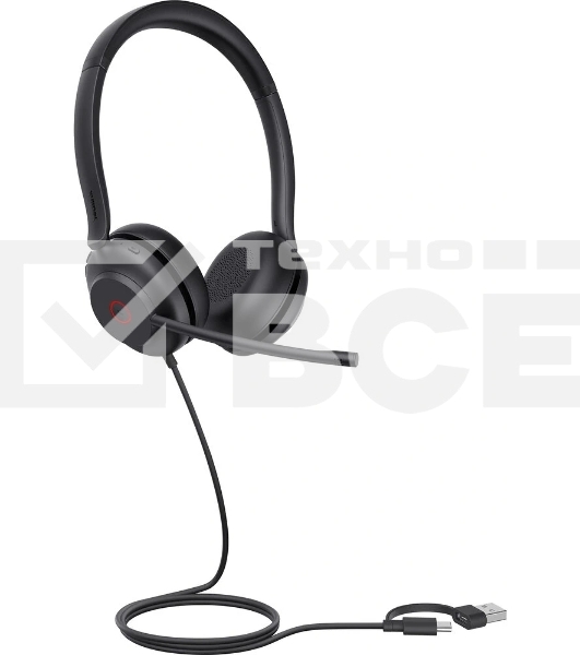 Гарнитура проводная Yealink UH35 UH35 Dual UC USB-C/A 1308164