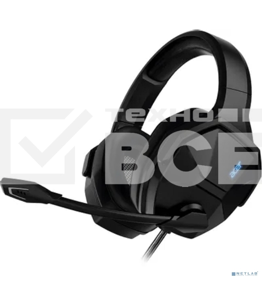 Наушники с микрофоном Acer OHW312 черный 2м мониторные USB оголовье (ZL.HDSEE.007)