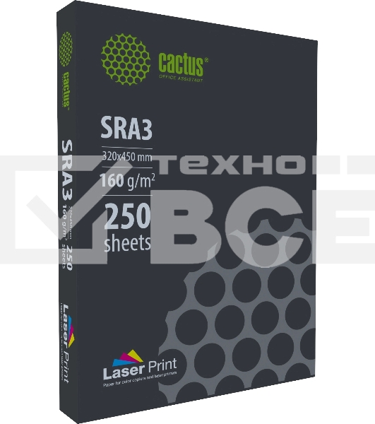 Бумага Cactus CS-LPSRA3160250 SRA3/160г/м2/250л./белый для лазерной печати