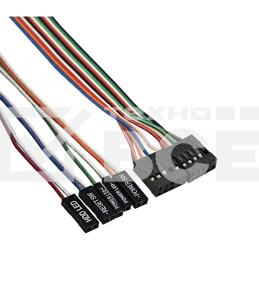 Компьютерный корпус Miditower ExeGate CP-604-UNS350 (ATX, БП UNS350 с вент. 12см, 2*USB, аудио, черный)