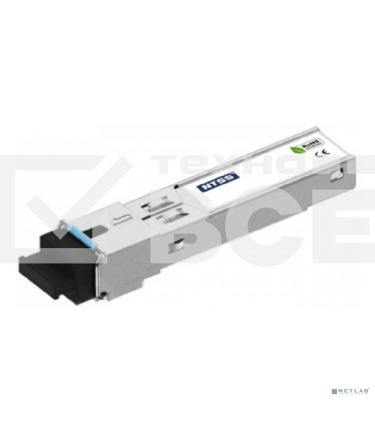 Оптический трансивер NTSS Модуль SFP, 1,25 Гбит/с, разъем SC, рабочая длина волны 1310/1550нм, SM, WDM, дальность до 3км, ОБ 6дБ, DDM NTSS-SFP-1.25G-35-3SD