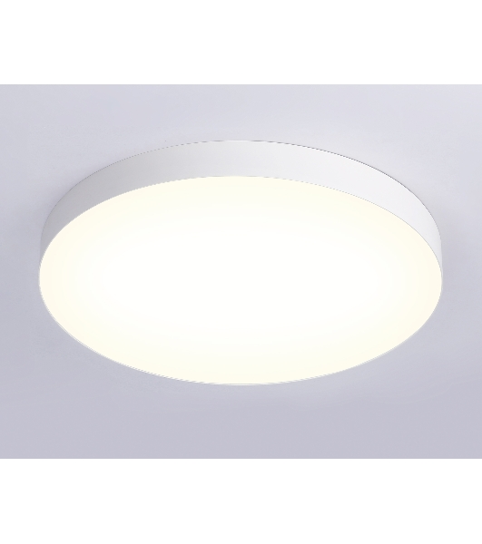 Потолочный светодиодный светильник Ambrella light FV5535 WH белый LED 90W 3000K D600*58 (Без ПДУ)
