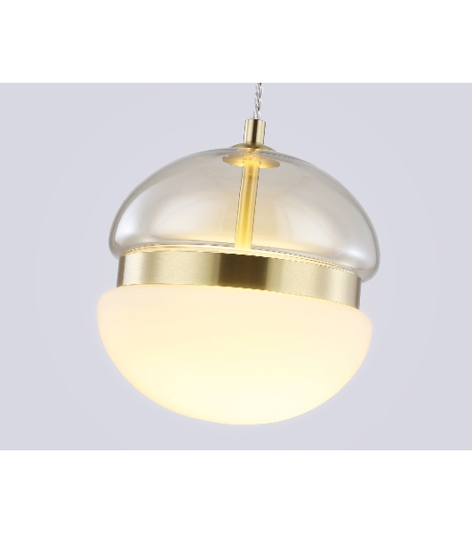 Подвесной светодиодный светильник Ambrella light LH11001 GD/FR золото/белый матовый 20W 3000K D180*200