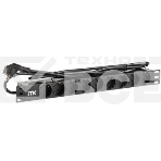 Блок ITK PDU 9 розеток DIN49440 (нем. cтанд.) 1U, шнур 2м вилка DIN49441 (нем. станд.), профиль из ПВХ, черный, фото2