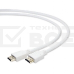 Кабель Cablexpert HDMI CC-HDMI4-W-6, 19M/19M, v2.0, медь, позол.разъемы, экран, 1.8м, белый, пакет, фото5