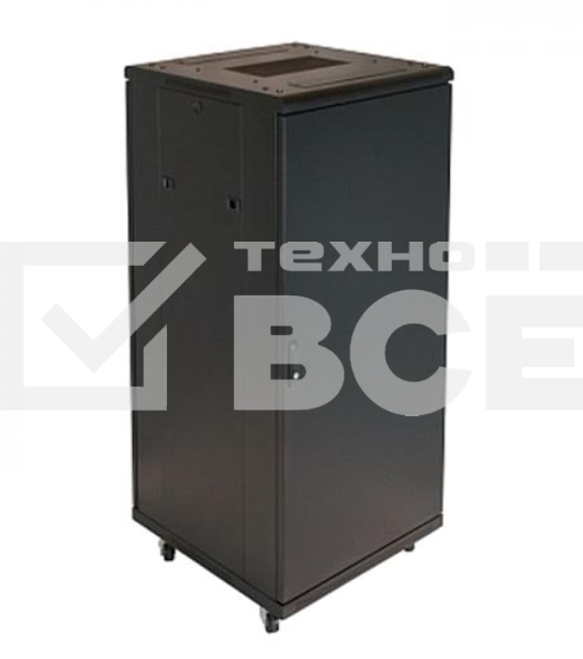 Телекоммуникационный шкаф Wize W27UR (Рэковая стойка)19”, высота 27U, габариты 1388х600х610 мм, вентиляция, колесики, макс. вес нагрузки 798 кг, сталь, черный