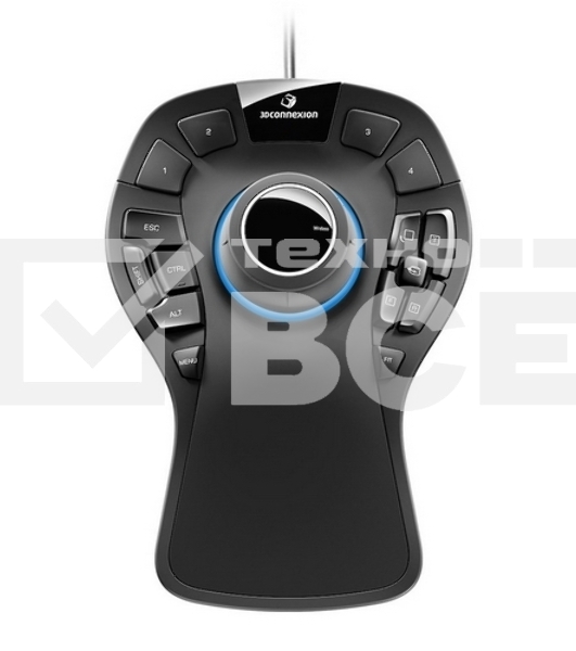 Мышь проводная 3DConnexion SpaceMouse Pro (3DX-700040) черный, 2000 dpi, USB, кнопки - 15
