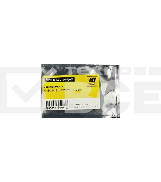 Чип Hi-Black к картриджу HP CLJ Pro M154/MFP M281 (CF532A), Y, 0,9K
