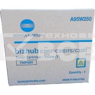 Картридж лазерный Konica-Minolta bizhub C3351/C3851 желтый TNP-49Y