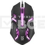 Мышь проводная Defender Cyber MB-560L черный, 1200 dpi, USB, кнопки - 3, фото 1