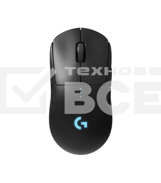 Мышь беспроводная/проводная Logitech G PRO черный, 25600 dpi, радиоканал, USB, кнопки - 7