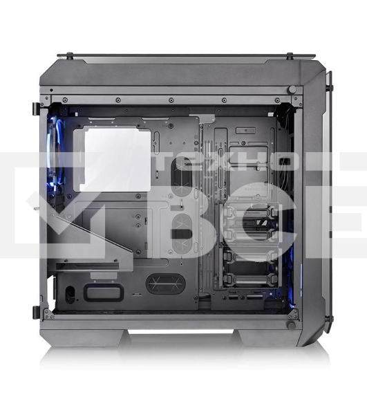 Корпус View 71 TG (840574) CA-1I7-00F1WN-00 /Black/Win/SPCC/Tempered Glass*4/Color Box/Riing 140mm Blue Fan*2