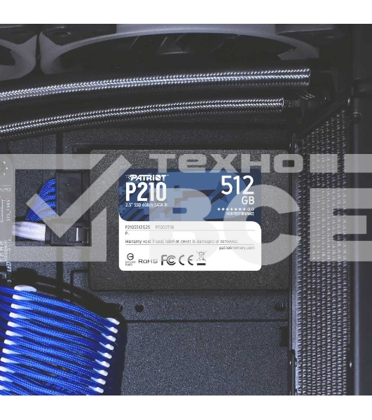 Накопитель SSD Patriot P210, 512GB, SATA III, 2.5