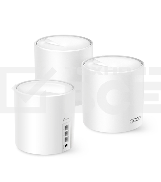 Бесшовный Mesh роутер TP-Link Deco X50(3-Pack) AX3000 10/100/1000BASE-TX (упак.:3шт)
