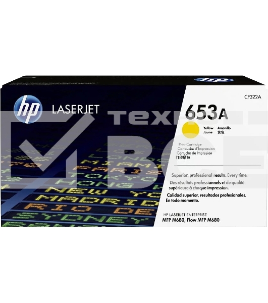 Тонер Картридж HP 653A CF322A желтый для HP MFP M680 (16000стр.)