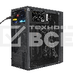 Компьютерный корпус Minitower ExeGate mEVO-9301-EVO800 (mATX, БП EVO800RGB с вент. 12см, с окном, 2*USB+1*USB3.0, HD аудио, черный, с RGB подсветкой), фото3