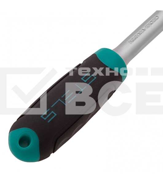 Набор головок STELS 14125набор торцевых головок 1/4'' головки 4 - 13мм с трещот. ключом crv 11пр.