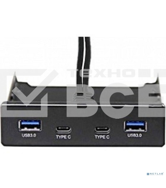 Планка USB на переднюю панель Exegate U3H-619, 3,5