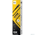 Кабель PERFEO USB C вилка - C вилка, 60W, черный, 1 м., POWER (C1105), фото 1