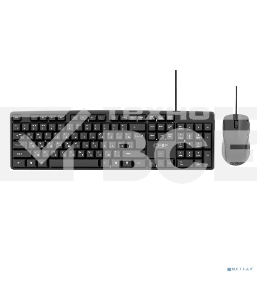 Комплект клавиатура + мышь CBR KB SET 709, USB. Клавиатура: 104 кл., офисн., 1,5 м. Мышь: 1000 dpi, 3 кн., 1,5 м