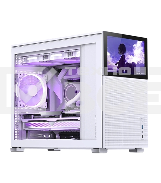 Корпус без блока питания Case JONSBO D31 MESH SCREEN, Mini-Tower, TG, no fans, 1xUSB-A 3.0 + 1xUSB-C 3.2, mATX, mDTX, mITX White