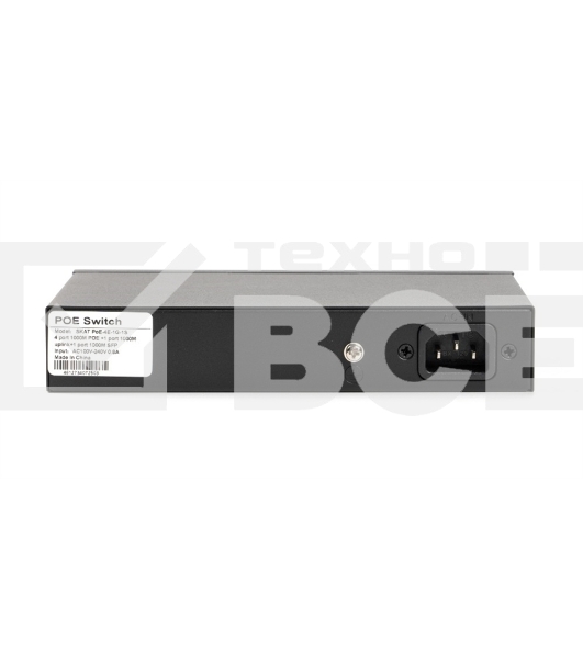 Коммутатор SKAT PoE-4E-1G-1S PoE Plus 60Вт порты: 4-Ethernet 1-Uplink 1-SFP