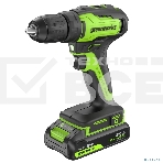 Дрель-шуруповерт Greenworks GD24DD35 аккумуляторная, 24V, б/щет, 29/35Нм,1х2Ач,ЗУ,кор [3704007CUA], фото3