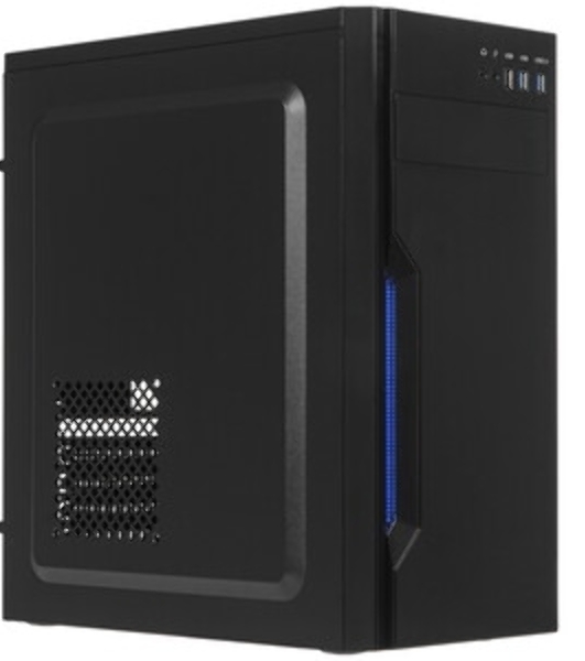 Компьютерный корпус Miditower ExeGate XP-333U Black, ATX, (XP400, Black,120мм), 1*USB/2*USB 3.0, Audio