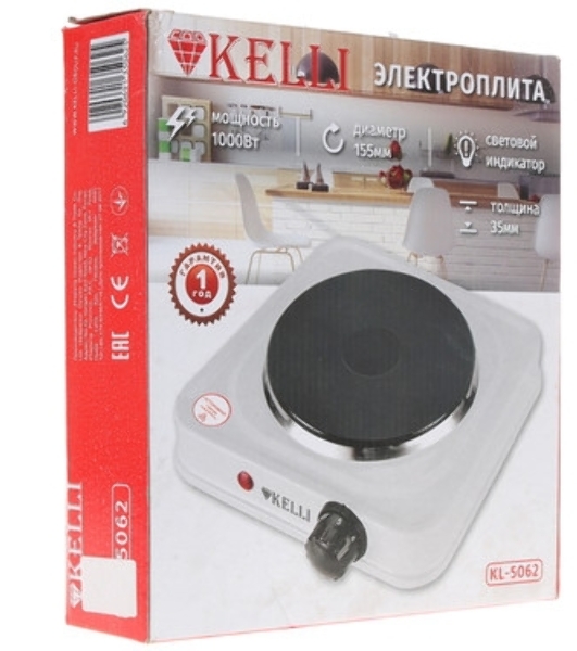 Плитка электрическая KELLI KL-5062 белый