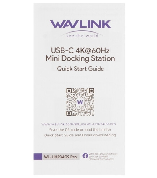 USB-концентратор WAVLINK USB Type-C, USB Type-C/USB 3.0/USB 2.0/HDMI/Gigabit LAN/SD/Micro SD, USB