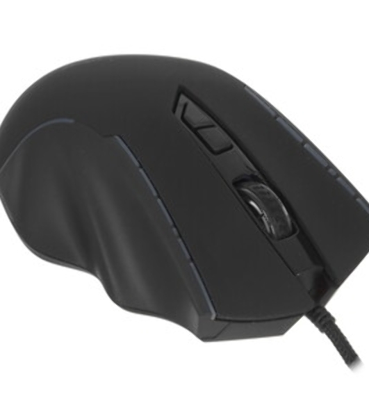 Мышь проводная Qumo Medusa M81 черный, 3200 dpi, USB, кнопки - 7