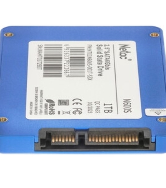 Накопитель SSD Netac N600S, 1Tb, SATA III, 2.5', R/W 560/520