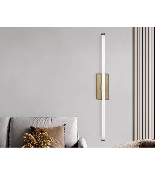 Настенный светодиодный светильник Ambrella light FL6113 CF кофе 9W 3000K-6400K 410*45*080