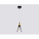 Светильник Ambrella light LH58111 BK/LW/SM черный/светлое дерево/дымчатый E14 max 40W D110*1500, фото5