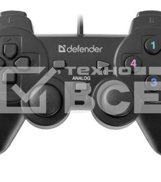 Геймпад Defender Omega USB, Проводной геймпад, 12 кнопок, 2 стика