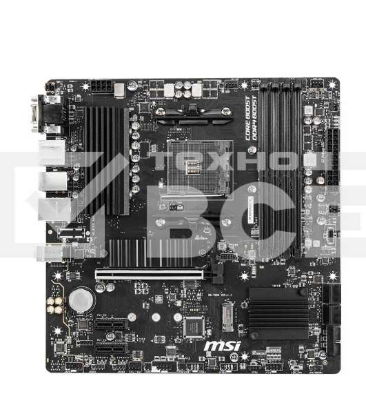 Материнская плата MSI B550M PRO-VDH, AM4, AMD B550, 4xDDR4, 4xSATA, 2xM.2, 1xPCI-E 4.0 x16, 2xPCI-E x1, 1xDP, 1xHDMI, 1xVGA, 1x 1Gb LAN, 2xUSB 2.0, 4xUSB 3.2 Gen 1, 3x3.5 мм, 7.1, Micro-ATX