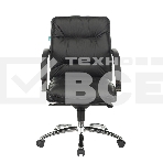 Кресло руководителя Бюрократ T-9927SL-LOW/BLACK черный, кожа, низкая спинка, крестовина хром, фото5