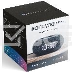 Умная колонка VK Капсула Мини 5Вт, с голосовым ассистентом Маруся, с LED-часами, темно-серый, фото14