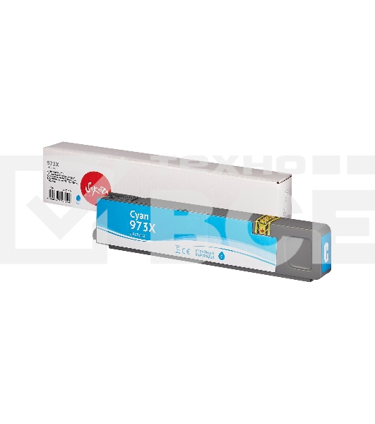 Струйный картридж Sakura F6T81AE (№973X Cyan) для HP, голубой, 110 мл., 7000 к.