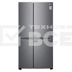 Холодильник LG GC-B257JLYV графит темный двухкамерный 422/206 л., морозилка сбоку, No Frost, Side by Side, фото 1