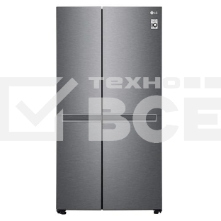 Холодильник LG GC-B257JLYV графит темный двухкамерный 422/206 л., морозилка сбоку, No Frost, Side by Side