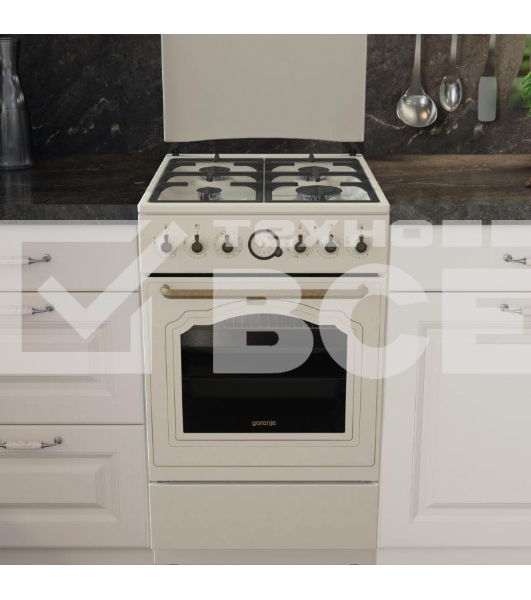 Комбинированная плита Gorenje GKS5B70CLI бежевый