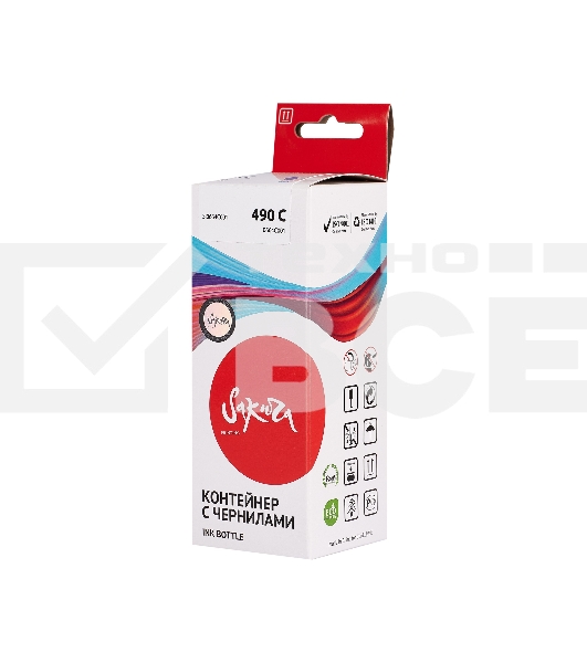 Чернила Sakura 0664C001 для Canon, голубой, 9000 к., 100 мл.