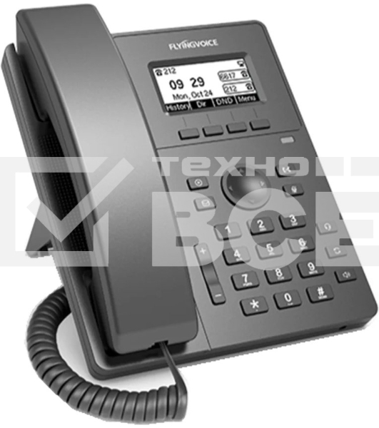 Телефон IP Flyingvoice P10W серый (упак.:1шт)